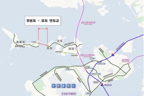 옹진군 숙원사업 장봉도-모도 연도교 기획재정부 예비타당성조사 대상 선정).jpg